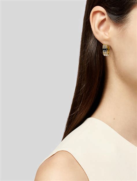 fendi ff hoop earrings|fendi f hoop earrings.